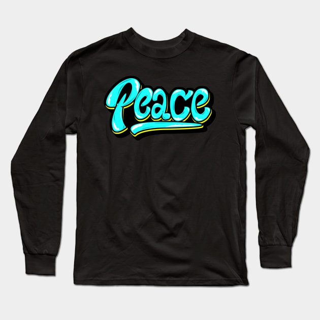 PEACE Long Sleeve T-Shirt by ALIF NUR ROZIKIN